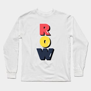 Row graphic colourful design Long Sleeve T-Shirt